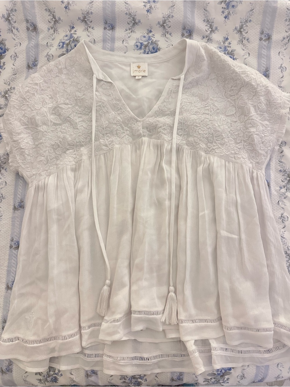 J. Marie Women's The Dani Top White Blouse